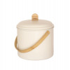 TAFELRESTJES CREAM METAL/BAMBOO 3.5L COMPOSTEMMER