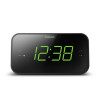 KLOKRADIO TAR3306 PHILIPS GROENE DISPLAY dubbel alarm, preselecties op radio