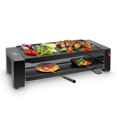 RACLETTE-GRILL-PIZZA PR3195 FRITEL maat grillplaat 40x20cm