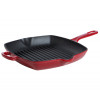 GRILLPAN VIERK 26CM GIETIJZER ROOD BK CHILI RED