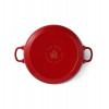 KOOKPOT LAAG 28CM GIETIJZER ROOD BK CHILI RED BOURGOGNE