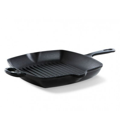 GRILLPAN VIERK 26CM GIETIJZER BLACK BK JET BLACK