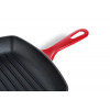 GRILLPAN VIERK 26CM GIETIJZER ROOD BK CHILI RED