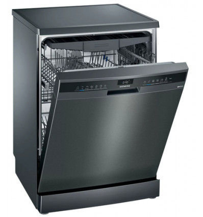 AFWASMACHINE SN23EC14CE SIEMENS BLACK INOX,besteklade, 25euro levering