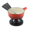 KAASFONDUE GIETIJZER 24CM 2.4L ROOD