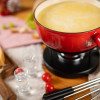 KAASFONDUE GIETIJZER 24CM 2.4L ROOD