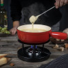 KAASFONDUE GIETIJZER 24CM 2.4L ROOD