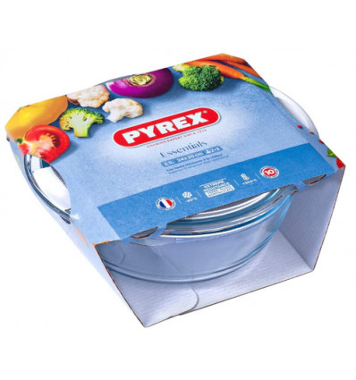 KOOKPOT ROND 1,6L PYREX MET DEKSEL