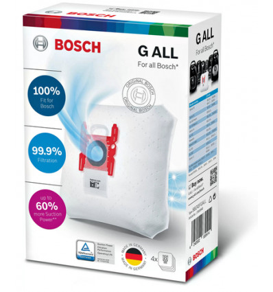 4 STOFZAK G ALL BOSCH SIEMENS STOFZUIGER(vervangt GXL GXXL 17003048)