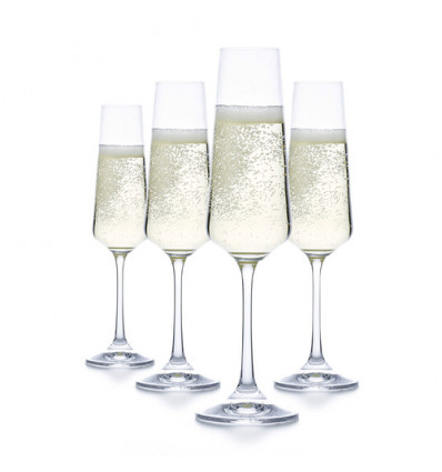 4 CHAMPAGNEGLAZEN MOODS 16CL FLUITGLAS