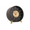 WEKKER CLOCK GOLD DISC ZWART KARLSSON