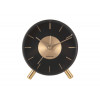 WEKKER CLOCK GOLD DISC ZWART KARLSSON