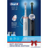 SET 2 TANDENBORSTELS PRO3900 ZWART WIT CROSS ACTION BRAUN ORALB