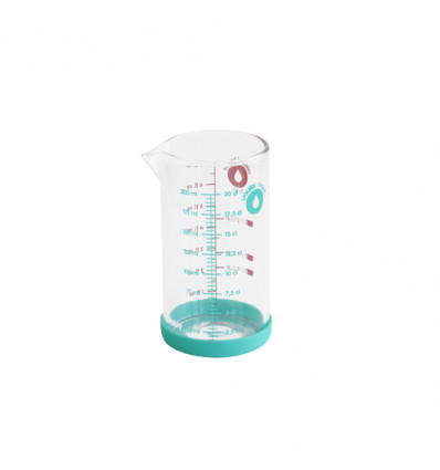 MAATBEKER 20CL GLAS MET SILICONE BASIS BLAUW