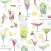 20 SERVETTEN 25x25cm COCKTAILS FOR HER IHR