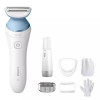 LADYSHAVE BRL166 WET&DRY OPLAADB PHILIPS dubbele scheerkop,bikinitrimmer