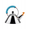 FLUITKETEL 1L LICHTBLAUW INOX ALESSI NEW MICHAEL GRAVES