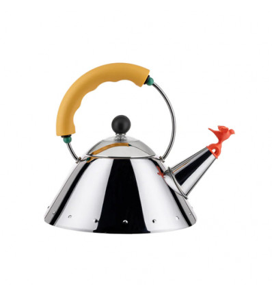 FLUITKETEL 1L GEEL INOX ALESSI NEW MICHAEL GRAVES