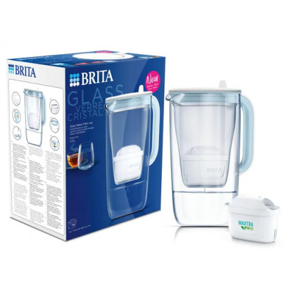 WATERFILTER GLAZEN KAN BRITA Lichtblauw