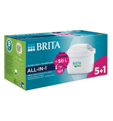 5+1 VERVANGFILTER MAXTRA PRO BRITA NEW FILTERPATRONEN MAXTRA ALL-IN-1