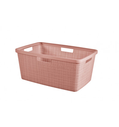 WASMAND 46L 59x39xH25cm ROSE DAWN JUTE CURVER