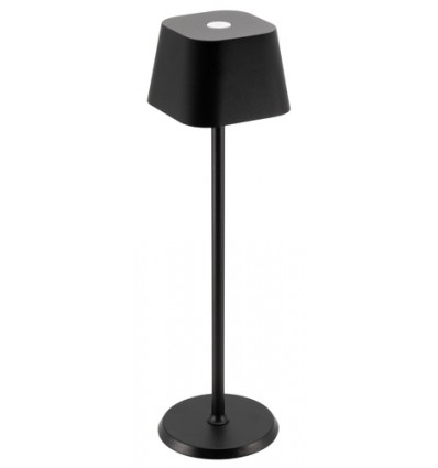 TAFELLAMP GEORGINA ZWART OPLAAD LED LAMP DIMBAAR D11xH38cm