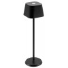 TAFELLAMP GEORGINA ZWART OPLAAD LED LAMP DIMBAAR D11xH38cm