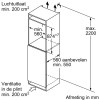 INTEG.KOELKAST KI21R5SEO SIEMENS 88cm PLAATSING +65euro