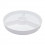 SERVEERBORD ROND 25.5cm PORSELEIN WIT SNACKBORD