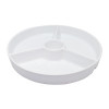 SERVEERBORD ROND 25.5cm PORSELEIN WIT SNACKBORD