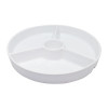 SERVEERBORD ROND 25.5cm PORSELEIN WIT SNACKBORD