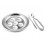 ESCARGOTBORD INOX MET TANG EN VORK