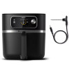 AIRFRYER HD9880 PHILIPS XXL CONNECTED ZWART FRITEX met voedselthermometer