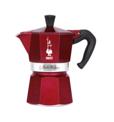 KOFFIEKAN 3TAS MOKA EXPRESS ROOD GLAMOUR BIALETTI