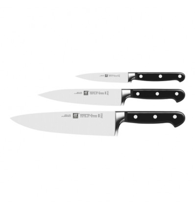 3DELIG MESSENSET PROFESSIONAL-S ZWILLING schilmes10cm,vleesmes 16cm,koksmes 20cm