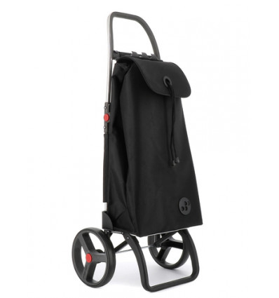 SHOPPER TROLLEY MET 2 GROTE WIELEN ZWART I-MAX MF2 LRSG 43L BOODSCHAPPENWAGEN