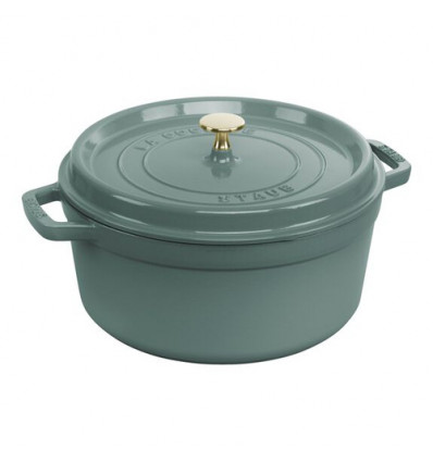 KOOKPOT ROND 26CM EUCALYPTUS STAUB COCOTTE 5.25L