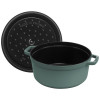 KOOKPOT ROND 26CM EUCALYPTUS STAUB COCOTTE 5.25L