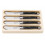 SET 4 BOTERMESJES LAGUIOLE ZWART