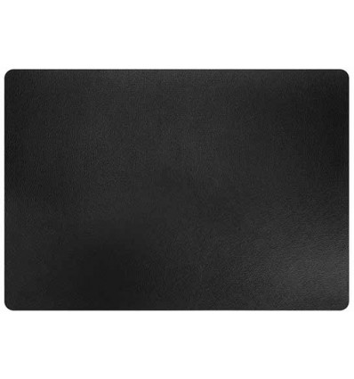 PLACEMAT LEATHER ZWART 43x30cm C&T