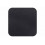 4 GLASONDERZETTERS LEATHER ZWART 10x10cm