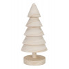 DECORATIE: KERSTBOOM NATUUR 10x10xH23cm HOUT