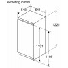 INTEG. KOELKAST KI41RVFE0 SIEMENS 122CM Plaatsing +65euro