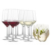 18DELIG GLASSERVIES PURE+VINA ZWIESEL 6 witte wijn, 6 rode wijn, 6 waterbeker