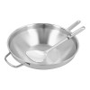 WOK MET STEEL 32CM +GRATIS WOKSPATEL inhoud 3,5L met tegengreep APOLLO