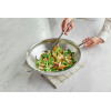 WOK MET STEEL 32CM +GRATIS WOKSPATEL inhoud 3,5L met tegengreep APOLLO
