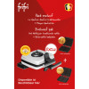 WAFELIJZER WA102A 4X7 +GALETVORM FRI FRI 1200W GRIJS met Cool Touch