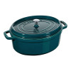 KOOKPOT OVAAL 31CM LA MER STAUB 5.5L COCOTTE PETROLBLAUW