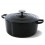 KOOKPOT ROND 26CM GIETIJZER JET BLACK BK BOURGOGNE