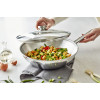 WOK + STEEL 30CM DEMEYERE+GRATIS DEKSEL GLAS APOLLO